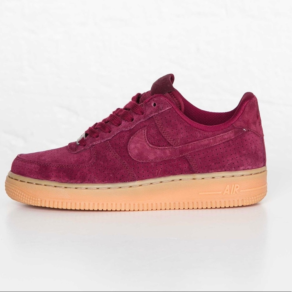 Nike Air Force 1 Suede Garnet / Burgundy